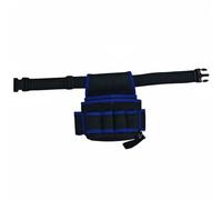 KESOTO Bolsa de Herramientas Industrial Funda Portaherramientas de Cintura Cinturón Organizador con Varios Bolsillos Material Oxford Resistente al Agua y Uso, Negro+Azul