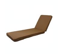 KESOTO Cojín para Tumbona Exterior Cojín para Silla Reclinable Colchoneta Jardín Almohadilla Tumbona Playa Colchón Asiento Exterior de Poliéster y Superficie, Marrón Café, 183 53 7.6