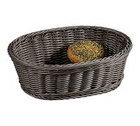 Kesper 19826 - Cesta Rectangular para Frutas o Pan, Madera, 29,5 x 23 x 9,5 cm, Color Gris