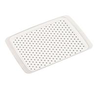Kesper 77220 Bandeja Antideslizante en plástico, Color Blanco, 35 x 26 x 2 cm