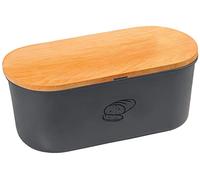Kesper, 85093 - Panera con tabla de cortar, caja de melamina, tabla de cortar madera de haya, caja 33,5 x 18 x 14 cm, tabla de 34 x 18 cm