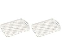 Kesper Bandeja Antideslizante Blanco (Paquete de 2)