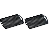 Kesper Bandeja Antideslizante Negro (Paquete de 2)