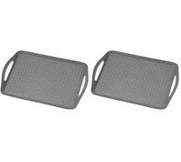 Kesper Bandeja para Servir, Azul Claro, 45,5 x 32 x 4,5 cm (Paquete de 2)