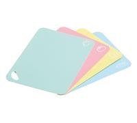 KESPER | Base de corte flexible, juego de 4, material: plástico (PE), tamaño: 38 x 29 x 0,2 cm, color: menta, rosa, amarillo, turquesa | 30590