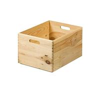 Kesper - Caja de Almacenamiento, Pino, marrón, 40 x 30 x 23 cm