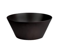 Kesper Cuenco para frutas y ensaladas, plástico (PET/PP), diámetro 24,8 x altura: 10,9 cm, apto para lavavajillas, color: negro | 32821