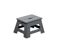 KESPER | Escalera Plegable de plástico, con Certificado DIN EN 14183, Dimensiones: 35 x 27 x 22 cm, Superficie de Apoyo: 30,5 x 22 cm, Color: Gris | 70635