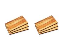 KESPER - Juego de 6 tablas de desayuno | de madera de acacia duradera | tabla de pan | fácil de limpiar, resistente | 23 x 15 cm