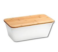 Kesper | Panera, material: plástico, bambú, dimensiones: 35 x 13,5 x 20 cm, color: blanco, marrón | 58490