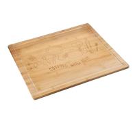 KESPER Placa de buffet/cubierta de cocina con quemado, material: bambú, tamaño: 56 x 50 x 4 cm, grosor de la madera: 1,6 cm, color: marrón | 58598 13