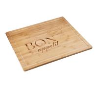 KESPER Placa de buffet/placa de cocina con quemado, material: bambú, tamaño: 56 x 50 x 4 cm, grosor de la madera: 1,6 cm, color: marrón | 58597 13