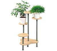 Kesper Soporte para flores en roble decorativo, madera, marrón/gris, 64,5 x 72,5 x 46 cm
