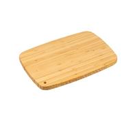 KESPER Tabla de cortar de bambú con certificado FSC con orificio para colgar, barnizada con aceite BIOFA, repelente a la humedad | Dimensiones: 32 x 22 x 1,8 cm | Tabla de cocina | 58844