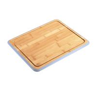 KESPER | Tabla de cortar, material: bambú, tamaño: 40 x 30 x 1,6 cm, color: marrón, azul | 58292