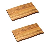 KESPER Tabla de cortar y servir, 2 unidades, madera de acacia, 45 x 27 x 2 cm, ideal para servir alimentos