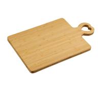 KESPER | Tabla de cortar y servir con mango en forma de corazón, material: bambú con certificado FSC®, dimensiones: 46 x 28 x 1,8 cm | 58496