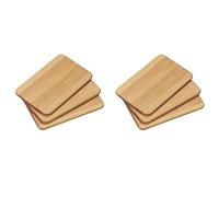 KESPER Tabla de desayuno, 6 unidades, madera de haya, tabla de cortar de madera para el uso diario, ideal para servir alimentos