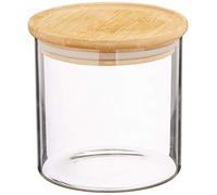 Kesper Tarro de cristal minimalista 500 ml, 10 x 10 cm, tapa de bambú