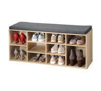 Kesper - Zapatero con cojín, decoración en Madera, Color Roble, 103,5 x 31 x 12 cm