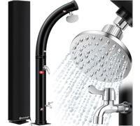 KESSER® Ducha solar de jardín, Arco de ducha solar incluido. Capó de protección agua caliente | 20 litros | Máximo 60 °C sin conexión a la red eléctrica | Ducha de piscina Camping