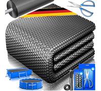 KESSER® Lona solar para piscina de 400 µm, lona solar rectangular de 700 x 400 cm, cubierta solar flexible que se puede cortar, lona para piscina para calentar el agua, cubierta solar con tijeras