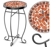 KESSER® mesa de Mosaico para jardín, Diseño Antiguo, Mesa Redonda 60 x 34 cm