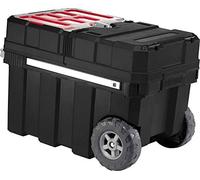 Keter Caja de herramientas de plástico con carro 17191709 - Negro/Rojo 61,6×37,8×41,5 cm