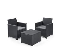 Keter 246120 Set Emma Balcony Mesa de almacenaje