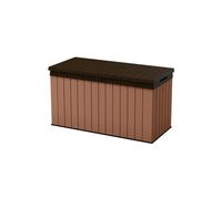 KETER Arcón exterior jardín DARWIN 150G 570 L apariencia madera resina ultra resistente Tecnología EVOTECH 142.5x65.3x78.2 WxDxH cm