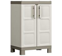Keter Armario bajo almacenaje Excellence beige y taupe 97 cm