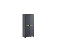 KETER Armario para EXTERIOR MOBY alto resina resistente UV y lluvia (IPX3) balcón, terraza, jardín TÜV cerradura 80x44x182 WxDxH cm