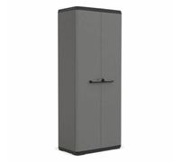 Keter Armario utilitario KIS Più - 68 x 39 x 166 cm - gris antracita y negro