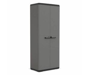 Keter Armario utilitario KIS Più - 68 x 39 x 166 cm - gris antracita y negro