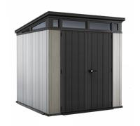 Keter Artisan gris - Caseta de jardín - Con puerta de dos hojas - 214x218x226 cm
