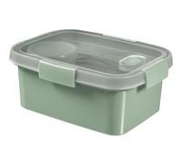 Keter Caja de alimentos rectangular Smart Eco Line 1,2 l con cubiertos 100% reciclada Verde