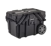 Keter- Caja de Herramientas, carro horizontal con ruedas, 65 x 42 x 38 cm Color Negro