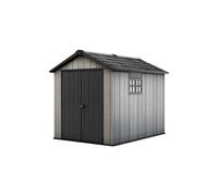 KETER Caseta de Jardín OAKLAND 759 cobertizo de almacenamiento EXTERIOR ordenación acero metal madera resina 230x287x242 WxDxH cm