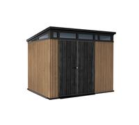 Keter Caseta de jardín Signature Venetian 9x7 – Puerta doble – 277x218x226 cm
