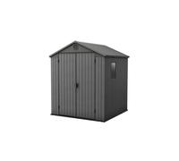 KETER Caseta Jardín DARWIN 6x6 EXTERIOR cobertizo almacenamiento ordenación madera resina alta resistencia EVOTECH 190x183x221 WxDxH cm