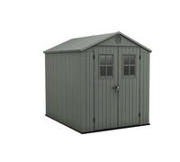 Keter Caseta Jardin Exterior Resina Darwin 6x8,4,5m2,Efecto Madera,Ventana