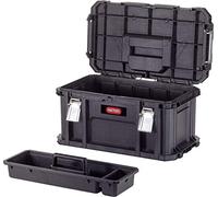 Keter, connect tool, caja de herramientas, color negro y rojo