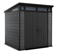 Keter Cortina 7x7 - Casita de jardín - Con puerta de doble hoja - 214 x 218 x 226 cm