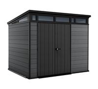 Keter Cortina 9x7 - Caseta de jardín - Con puerta de doble hoja - 277 x 218 x 226 cm