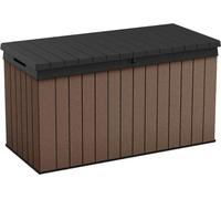 Keter Darwin, caja de almacenamiento, marrón, rectangular, plástico, de un solo color, para exteriores
