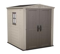 Keter Factor beis - Caseta de jardín - Con ventana lateral - 178x195.5x208 cm