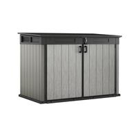 Keter Grande Store- Cobertizo de jardín Exterior, 2020L, Color Gris, tecnología Duotech Paredes aptas para Pintar, 109.3x132.5x190.5 cm