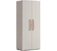 Keter Groove Alto, color marrón, color beige, color piedra, 2 puertas, 3 estantes, 800 mm, 450 mm