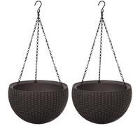 Keter Hanging Sphere Planter 2 unidades marrón 35 cm 8,6 L
