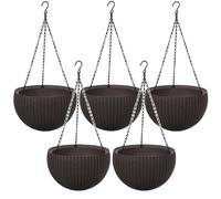 Keter Hanging Sphere Planter - 5 macetas colgantes marrón 35 cm